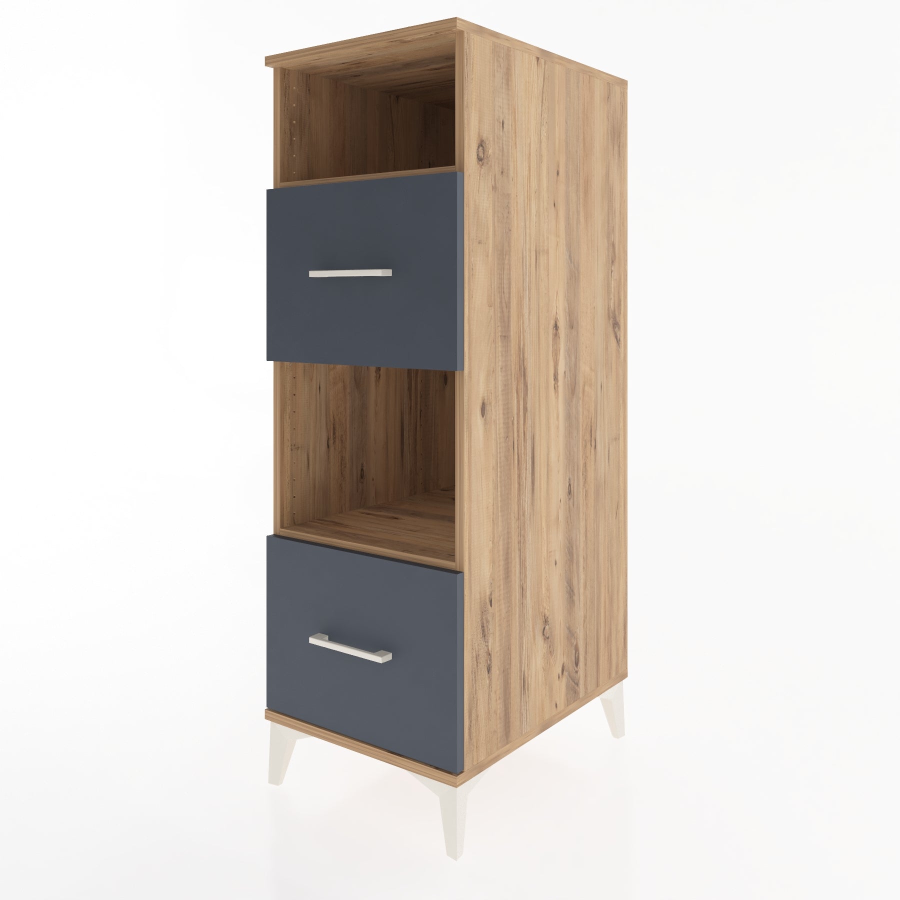 Woodntry Modular Cabinet Pine 44x59x122 cm with Drawers and Shelves CR98-3