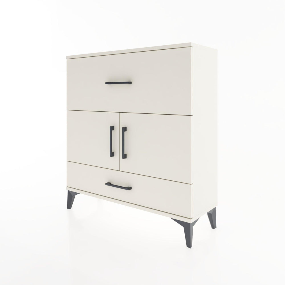 Woodntry Modular Dresser Moonstone 88x30x84 cm with Cover and Drawer KC49-1