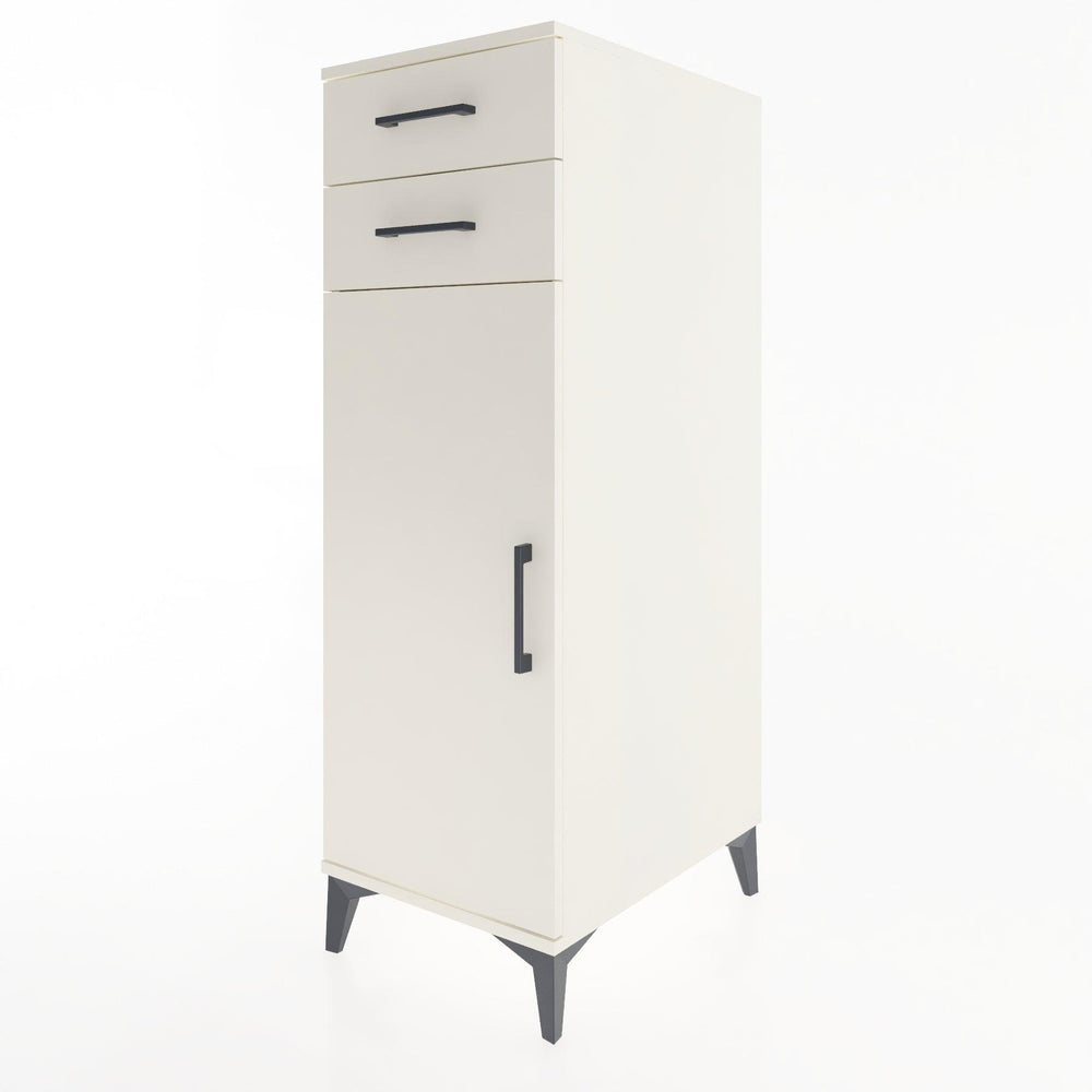 Woodntry Modular Cabinet Moonstone 44x30x122 cm with Doors and Drawers KC49-1