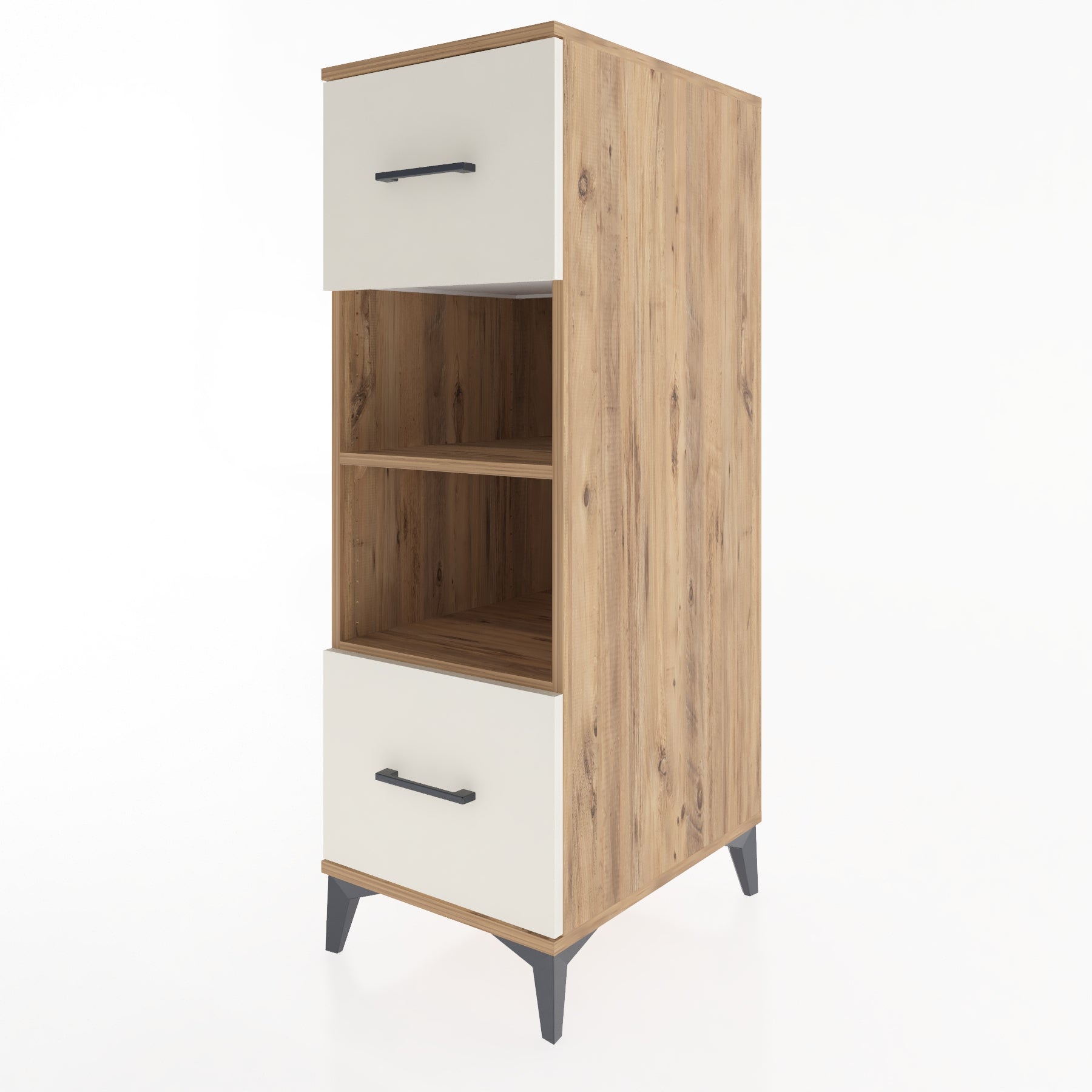 Woodntry Modular Cabinet Pine 44x59x122 cm with Drawers and Shelves CR99-3