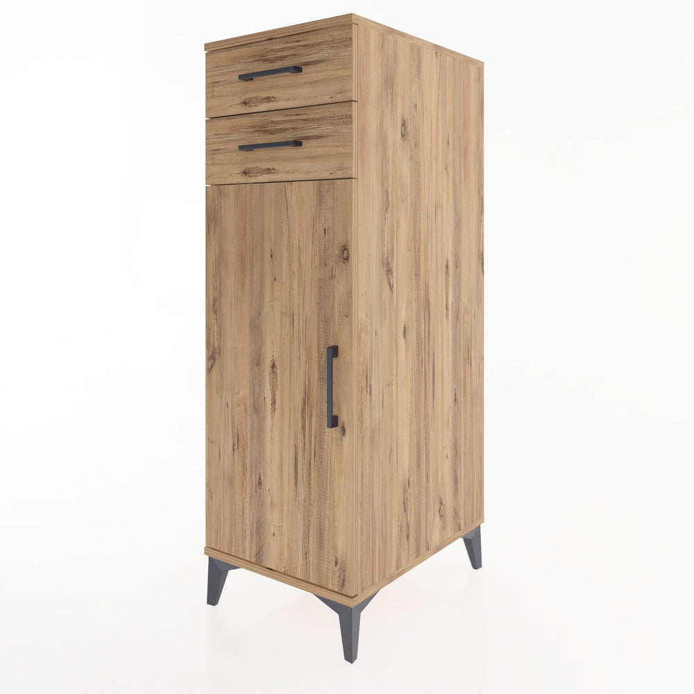Woodntry Modular Cabinet Pine 44x30x122 cm with Doors and Drawers KC49-3