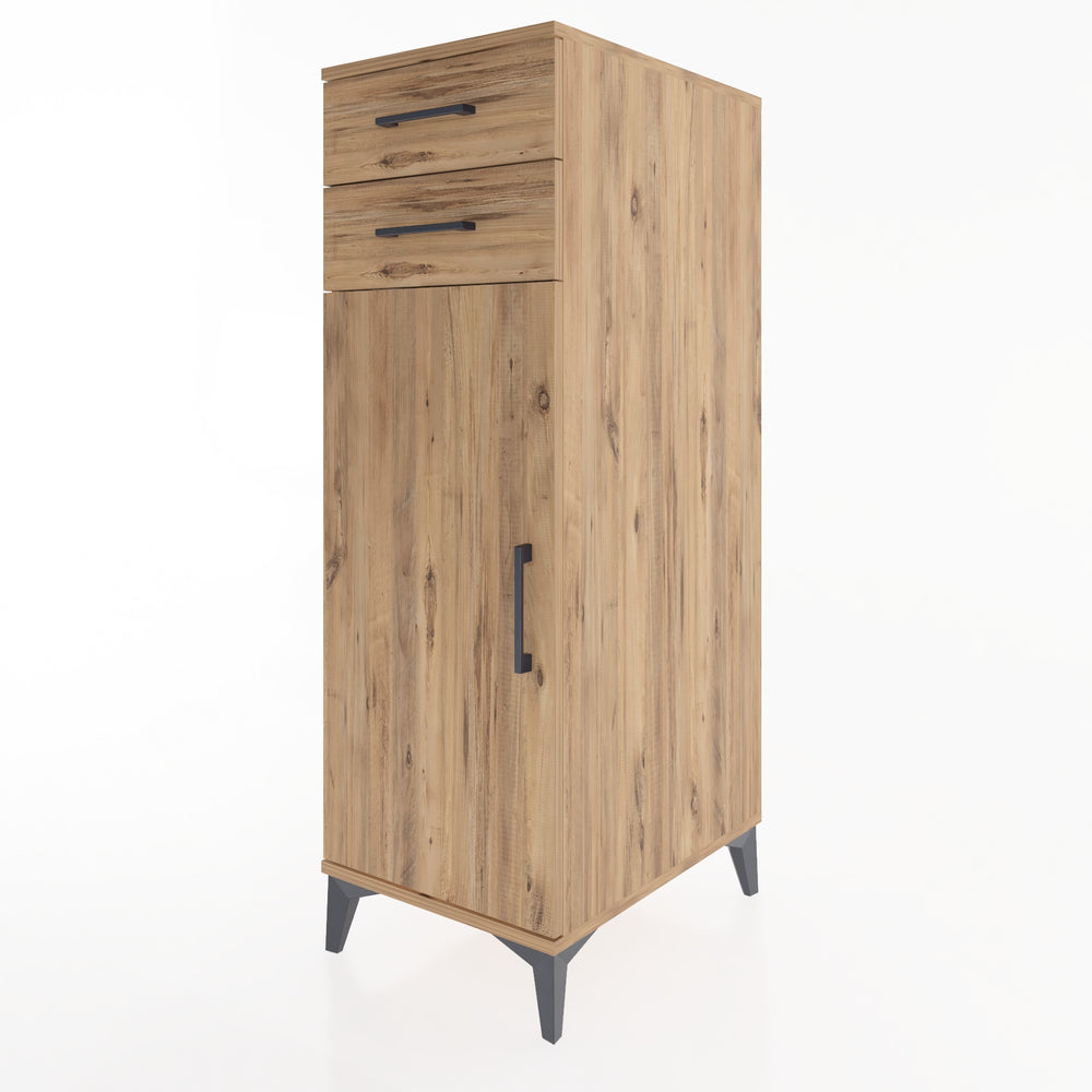 Woodntry Modular Cabinet Pine 44x59x122 cm with Doors and Drawers KC49-3