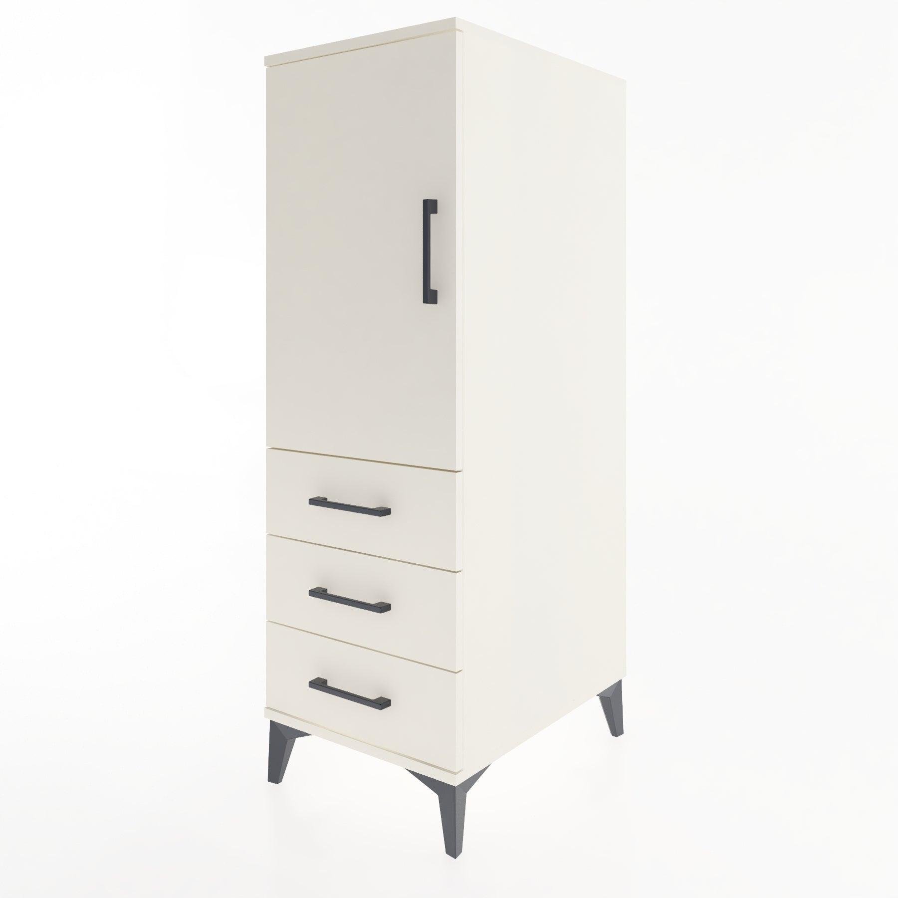 Woodntry Modular Cabinet Moonstone 44x59x122 cm with Doors and Drawers KC134-1