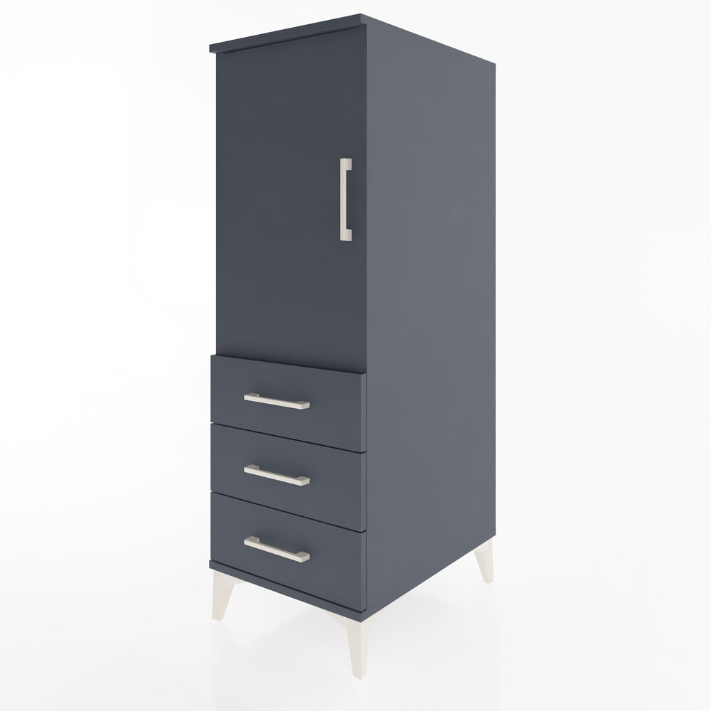 Woodntry Modular Cabinet Anthracite 44x59x122 cm with Doors and Drawers KC50-2