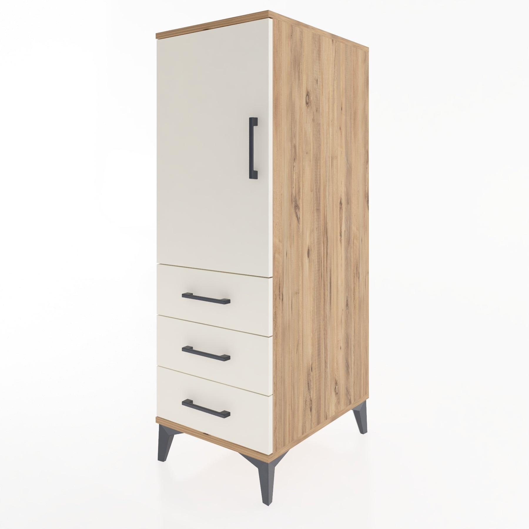 Woodntry Modular Cabinet Pine 44x59x122 cm with Doors and Drawers KC134-3