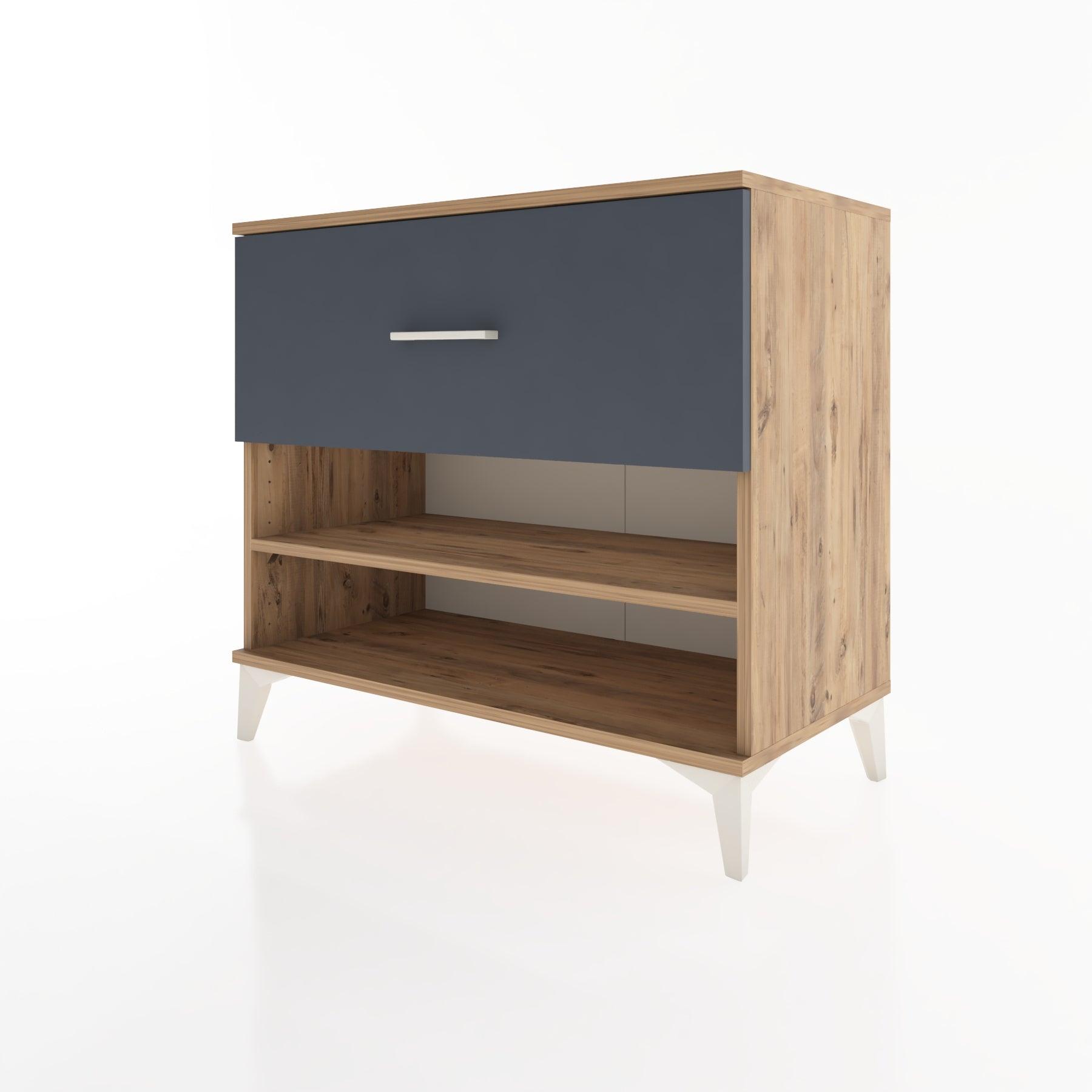 Woodntry Modüler Şifonyer Çam 88x44x68 cm Çekmeceli ve Raflı CR50-3