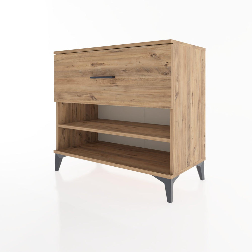 Woodntry Modüler Şifonyer Çam 88x44x68 cm Çekmeceli ve Raflı CR50-3