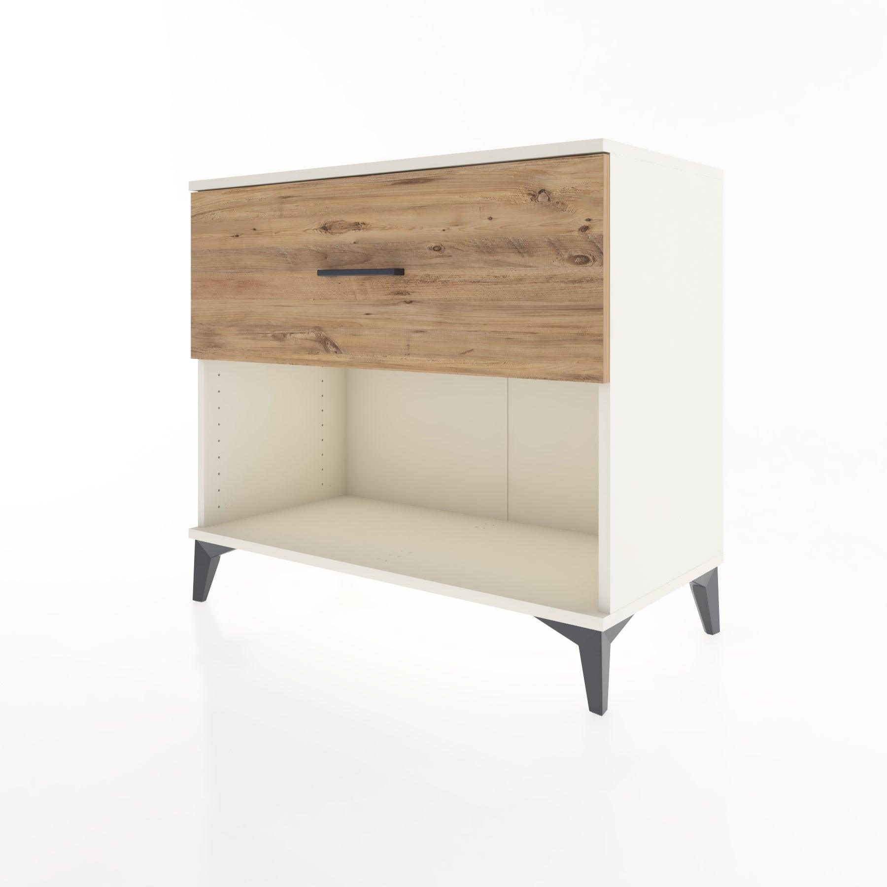 Woodntry Modüler Şifonyer Aytaşı 88x44x68 cm Çekmeceli ve Raflı CR51-1