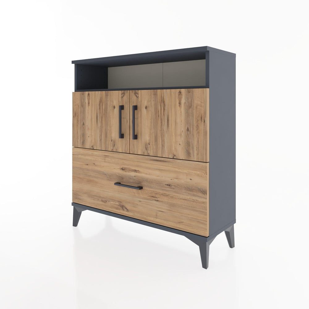 Woodntry Modular Dresser Anthracite 88x30x84 cm Functional F51-2
