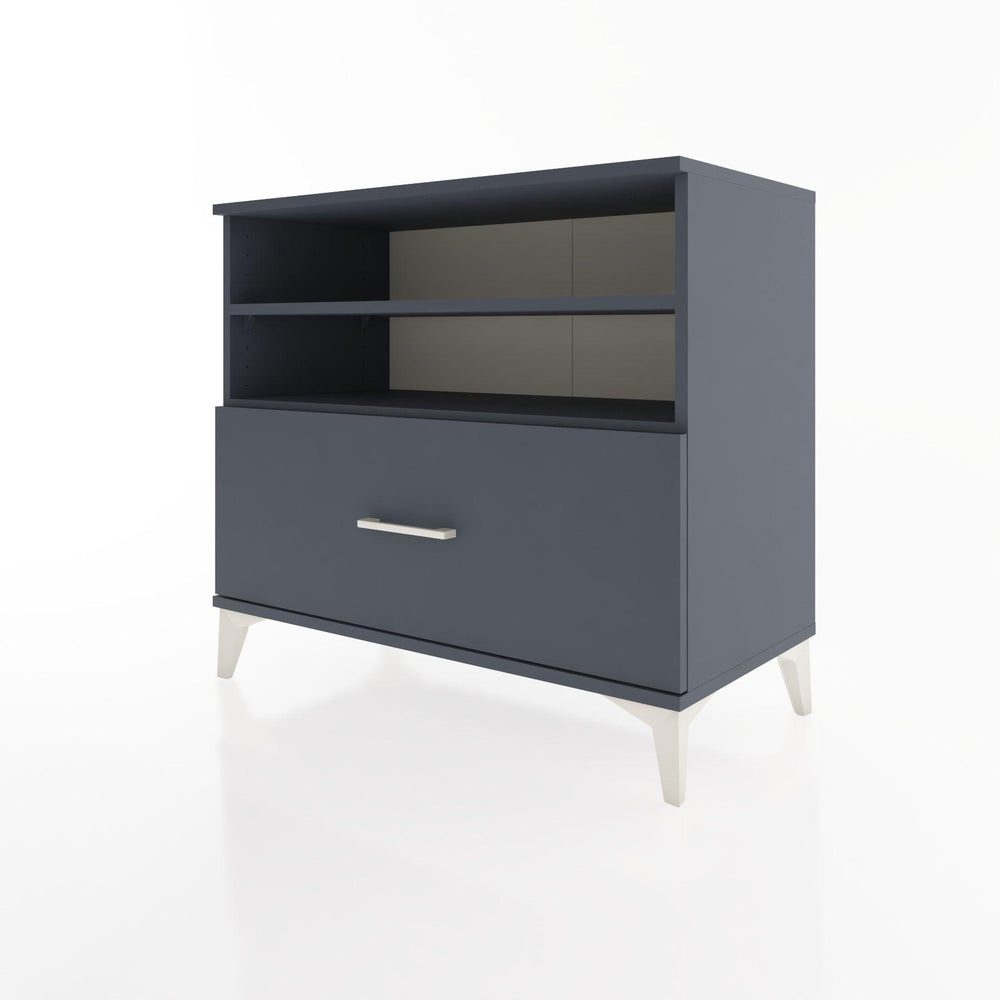 Woodntry Modular Dresser Anthracite 88x44x68 cm with Drawers and Shelves CR52-2