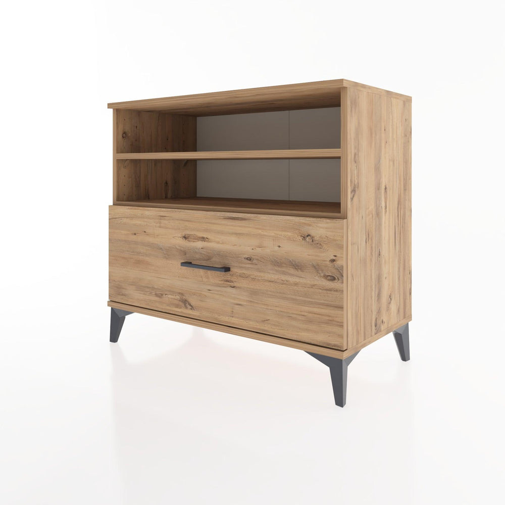 Woodntry Modüler Şifonyer Çam 88x44x68 cm Çekmeceli ve Raflı CR52-3