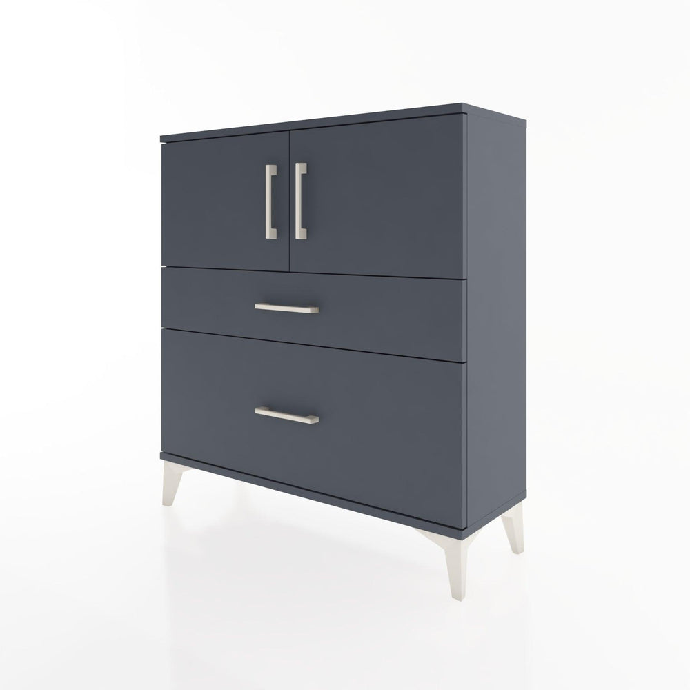 Woodntry Modular Dresser Anthracite 88x30x84 cm with Cover and Drawer KC53-2