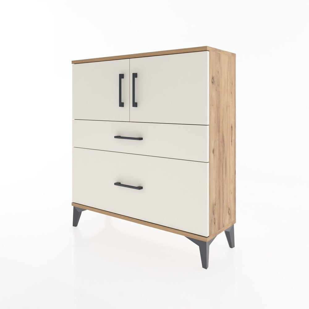 Woodntry Modular Dresser Pine 88x30x84 cm with Cover and Drawer KC53-3