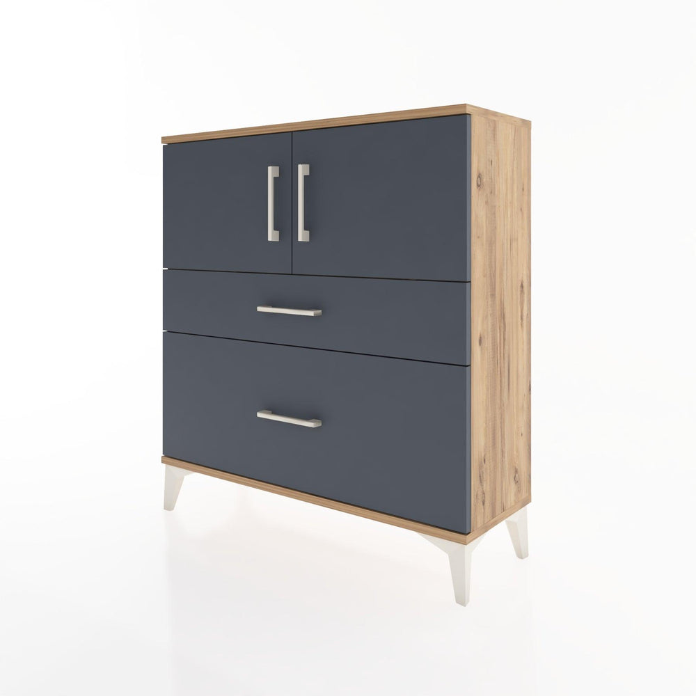 Woodntry Modular Dresser Pine 88x30x84 cm with Cover and Drawer KC53-3