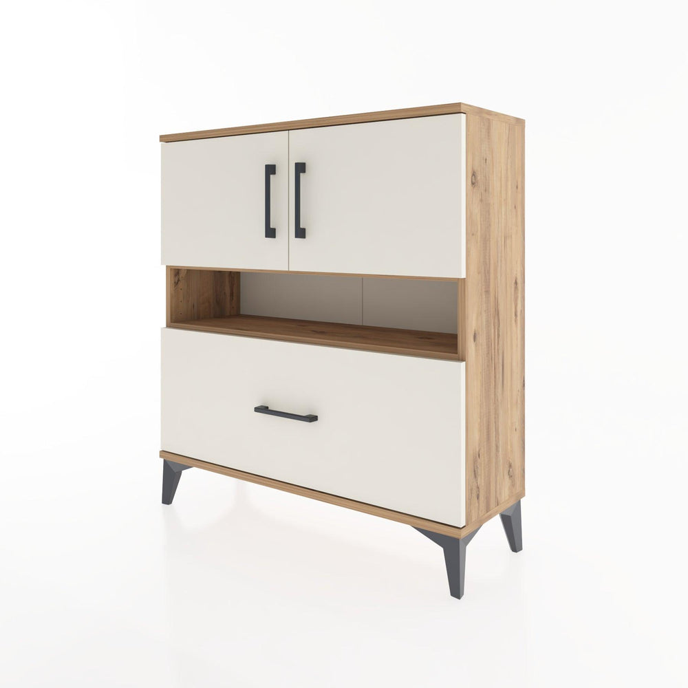 Woodntry Modüler Şifonyer Çam 88x30x84 cm Fonksiyonel F54-3