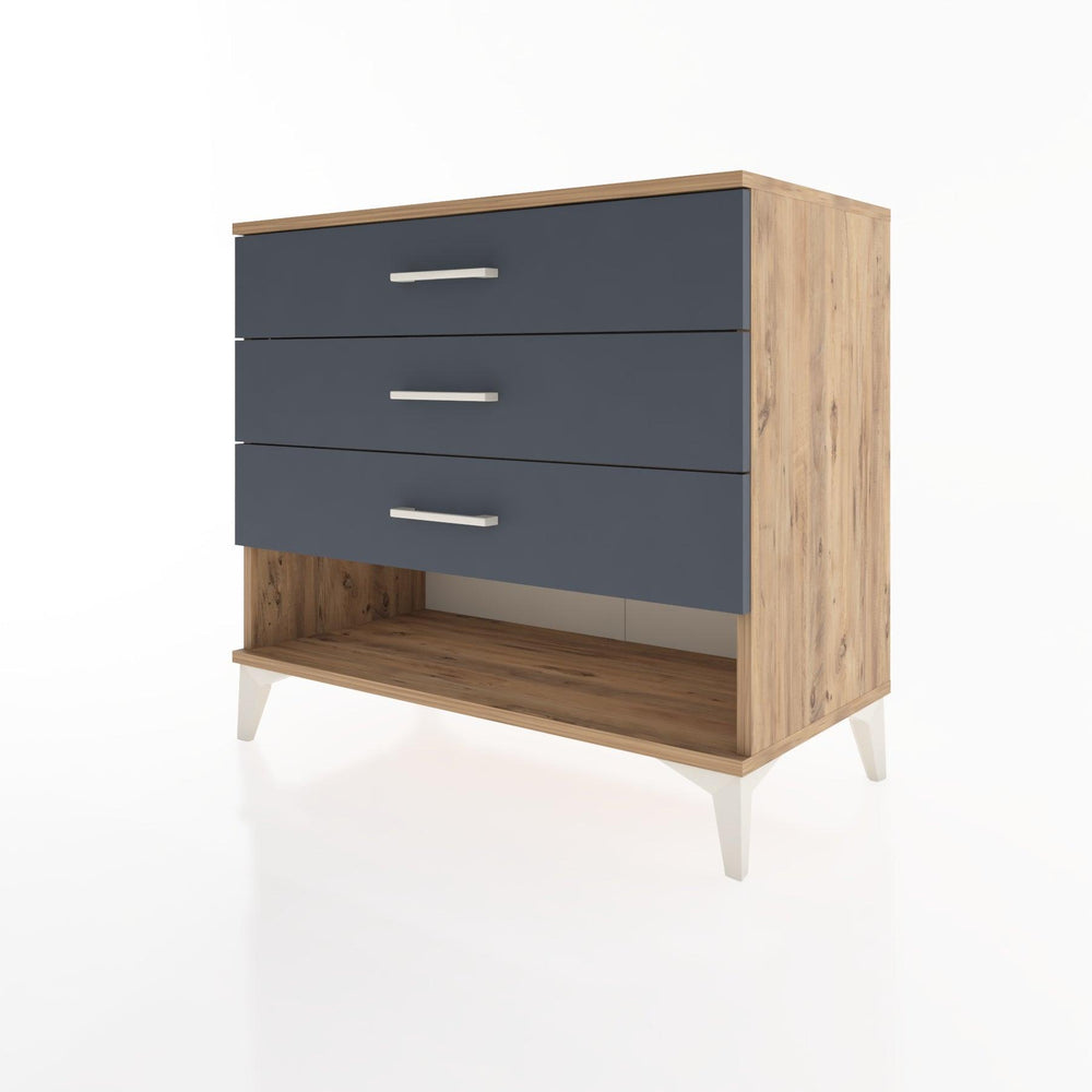 Woodntry Modüler Şifonyer Çam 88x44x68 cm Çekmeceli ve Raflı CR55-3