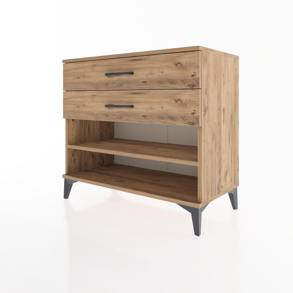 Woodntry Modular Dresser Pine 88x44x68 cm with Drawers and Shelves CR56-3