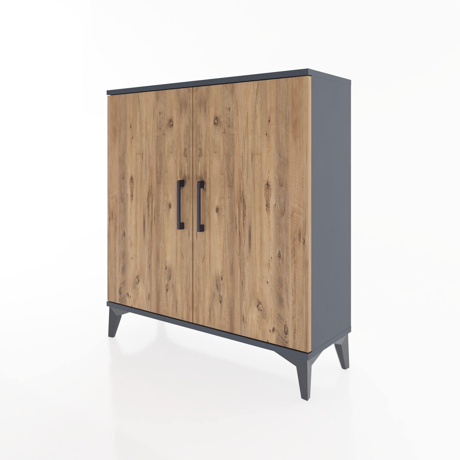 Woodntry Modular Dresser Anthracite 88x30x84 cm with Cover K57-2