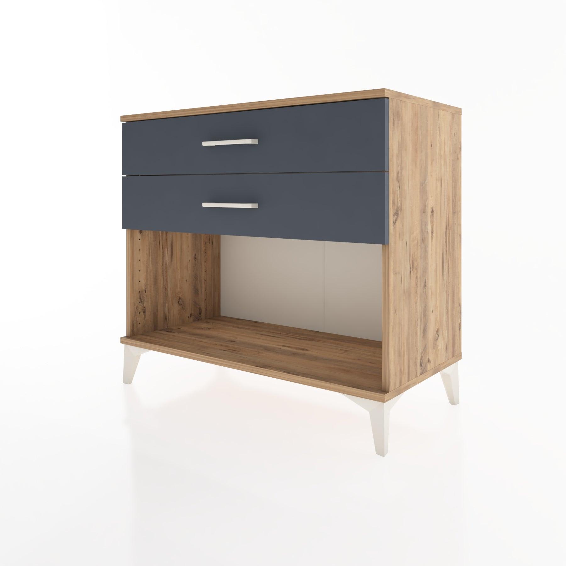 Woodntry Modüler Şifonyer Çam 88x44x68 cm Çekmeceli ve Raflı CR57-3