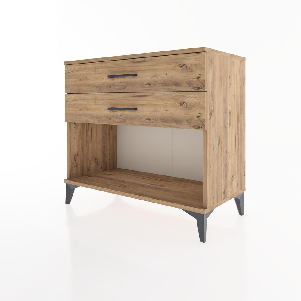 Woodntry Modüler Şifonyer Çam 88x44x68 cm Çekmeceli ve Raflı CR57-3