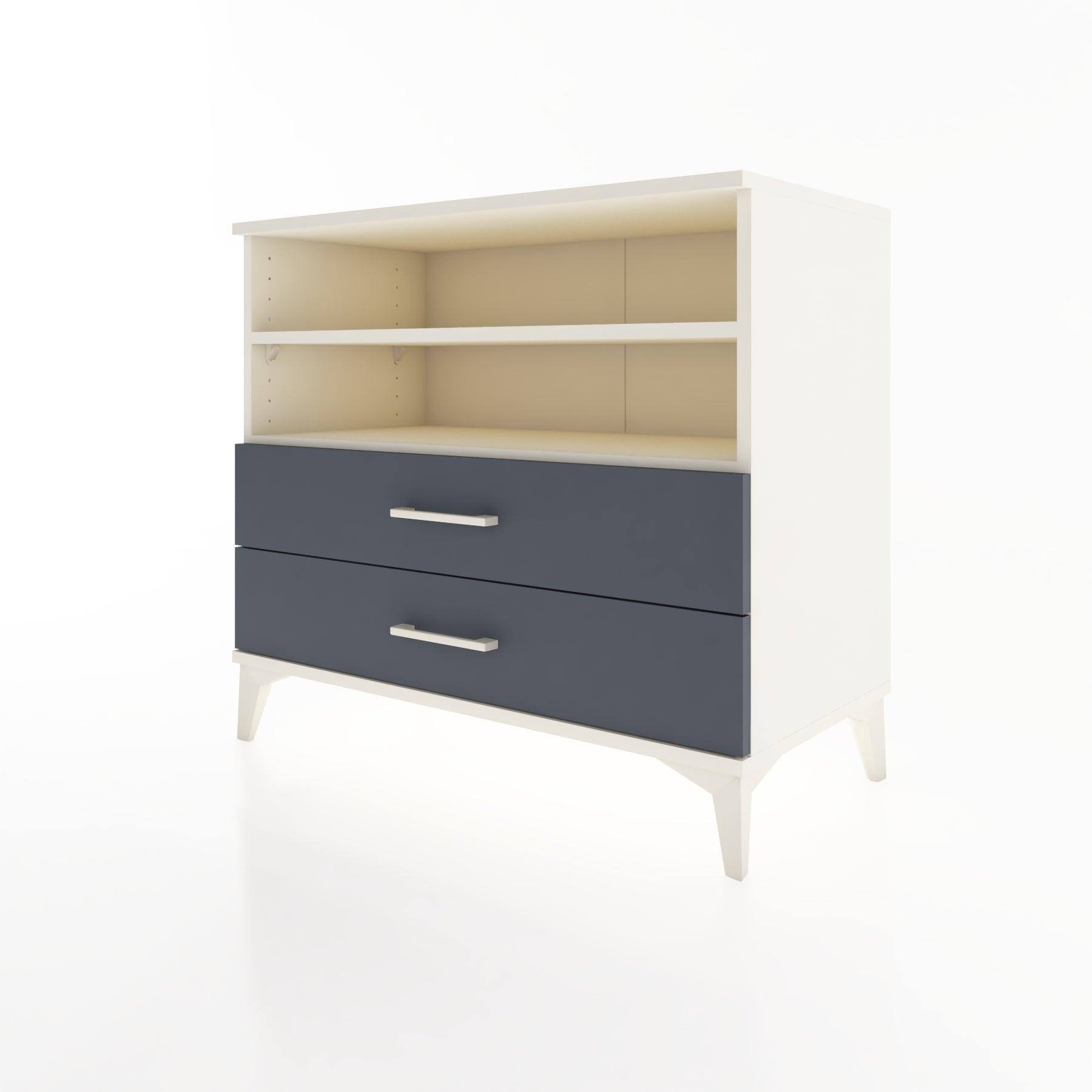 Woodntry Modüler Şifonyer Aytaşı 88x44x68 cm Çekmeceli ve Raflı CR58-1
