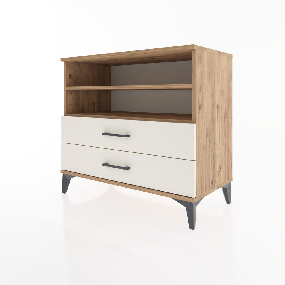 Woodntry Modüler Şifonyer Çam 88x44x68 cm Çekmeceli ve Raflı CR58-3