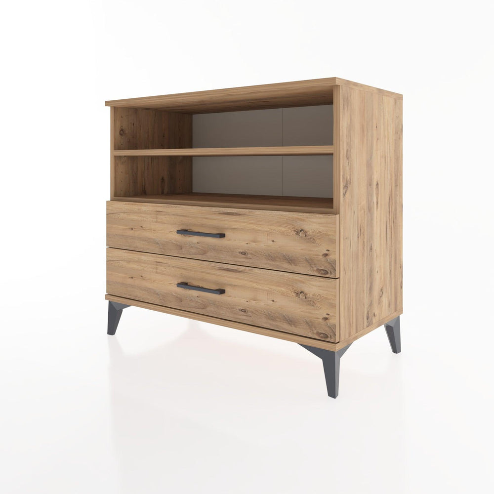 Woodntry Modüler Şifonyer Çam 88x44x68 cm Çekmeceli ve Raflı CR58-3