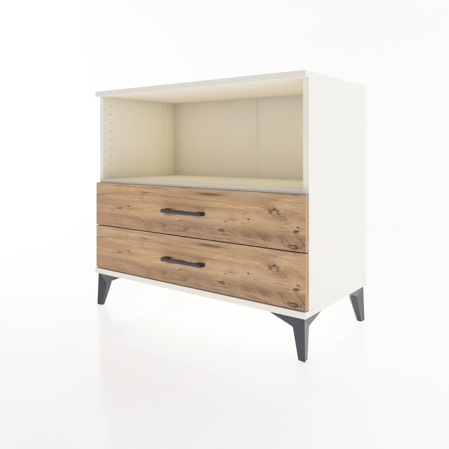 Woodntry Modüler Şifonyer Aytaşı 88x44x68 cm Çekmeceli ve Raflı CR59-1