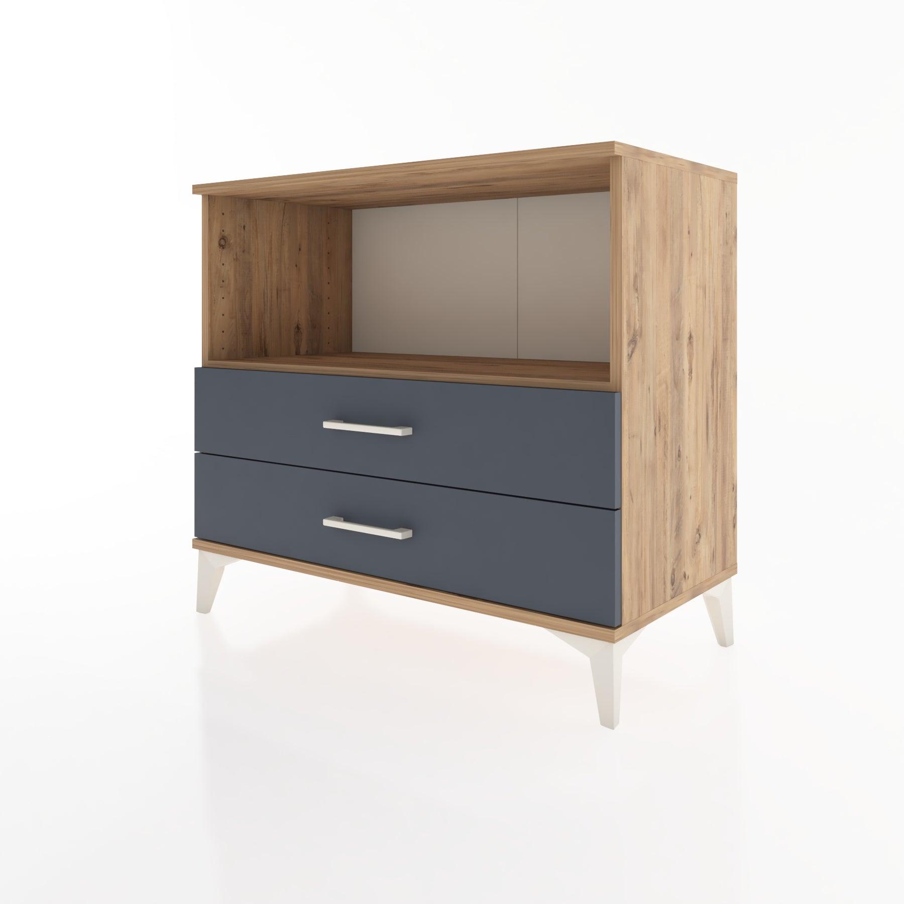 Woodntry Modüler Şifonyer Çam 88x44x68 cm Çekmeceli ve Raflı CR59-3