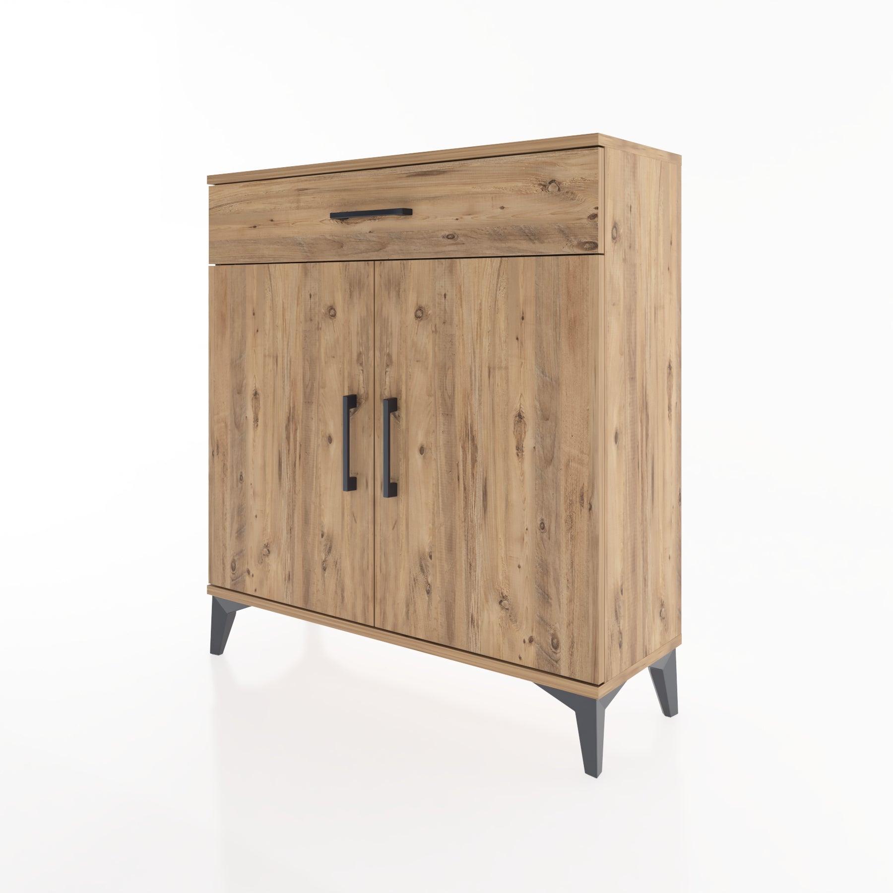 Woodntry Modular Dresser Pine 88x30x84 cm with Cover and Drawer KC59-3
