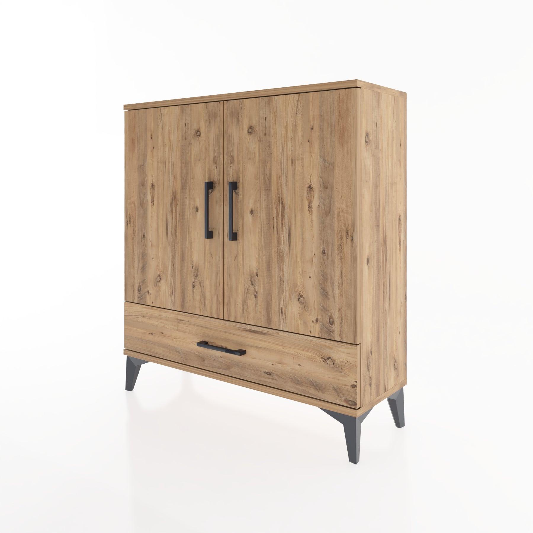 Woodntry Modular Dresser Pine 88x30x84 cm with Cover and Drawer KC60-3