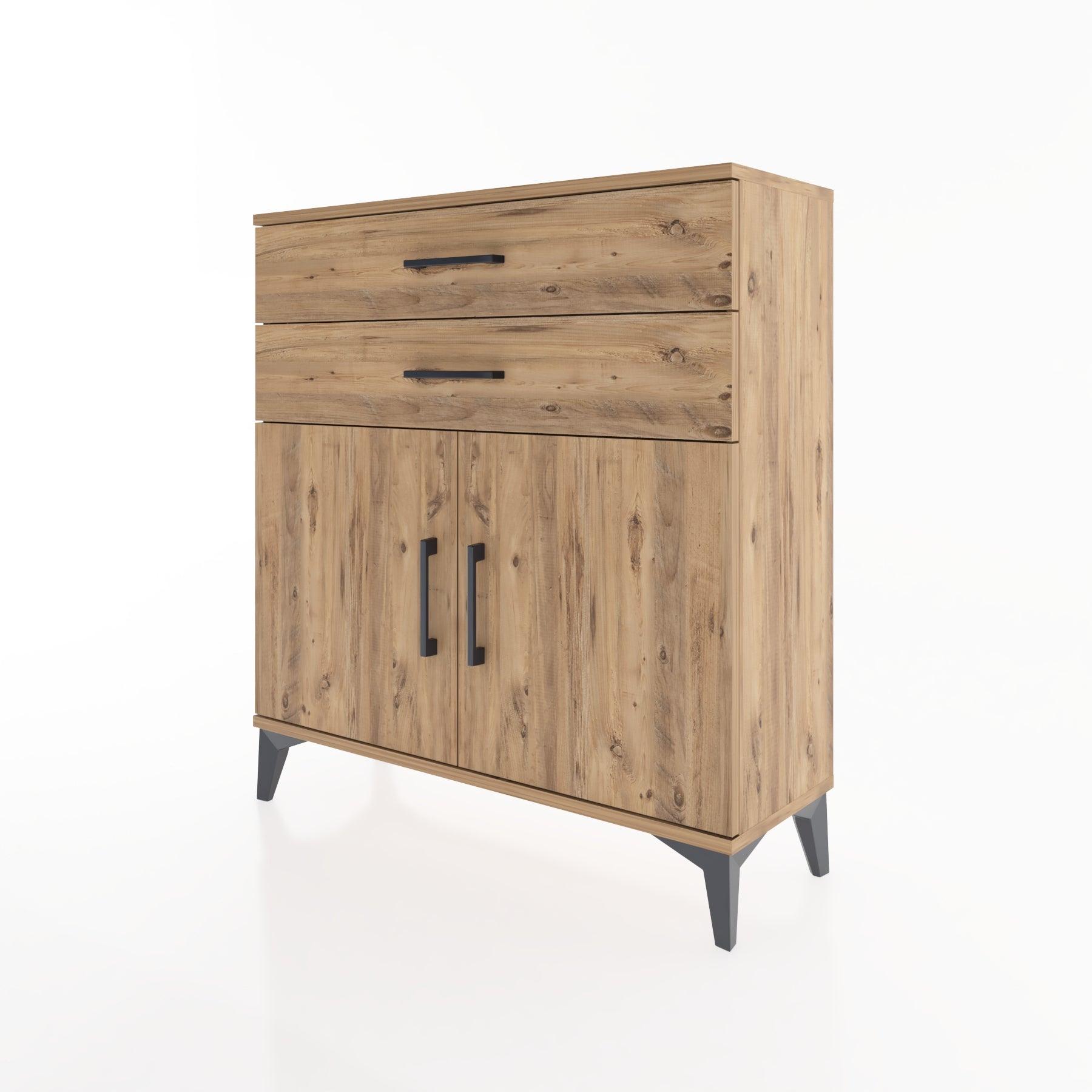 Woodntry Modular Dresser Pine 88x30x84 cm with Cover and Drawer KC63-3