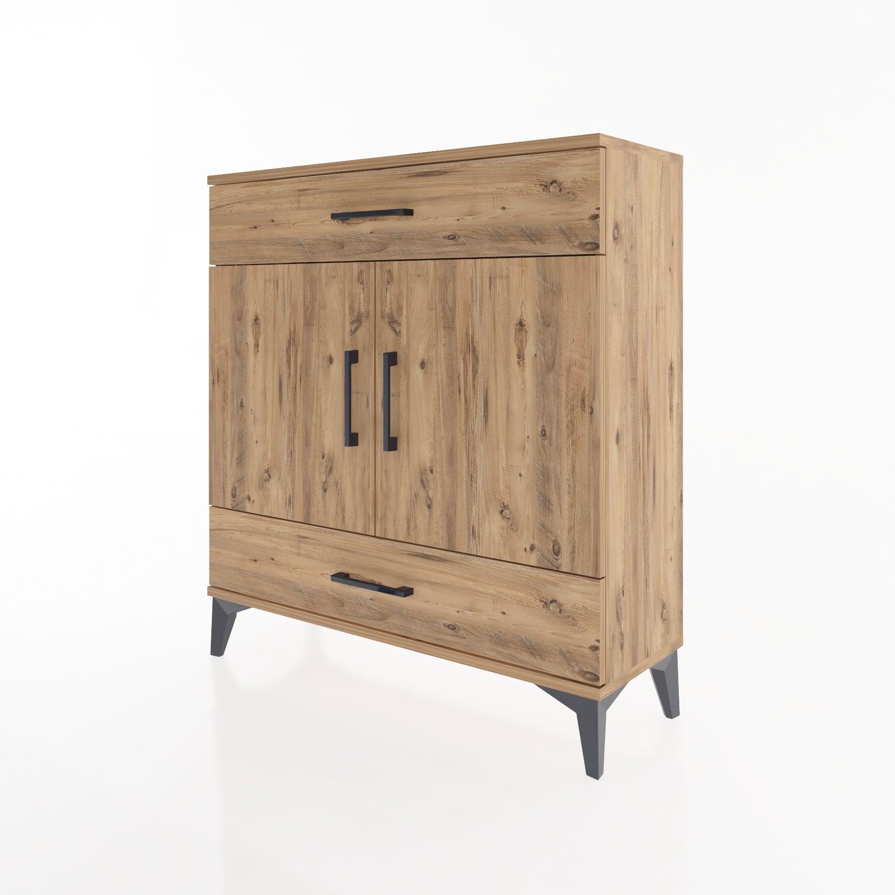 Woodntry Modular Dresser Pine 88x30x84 cm with Cover and Drawer KC64-3