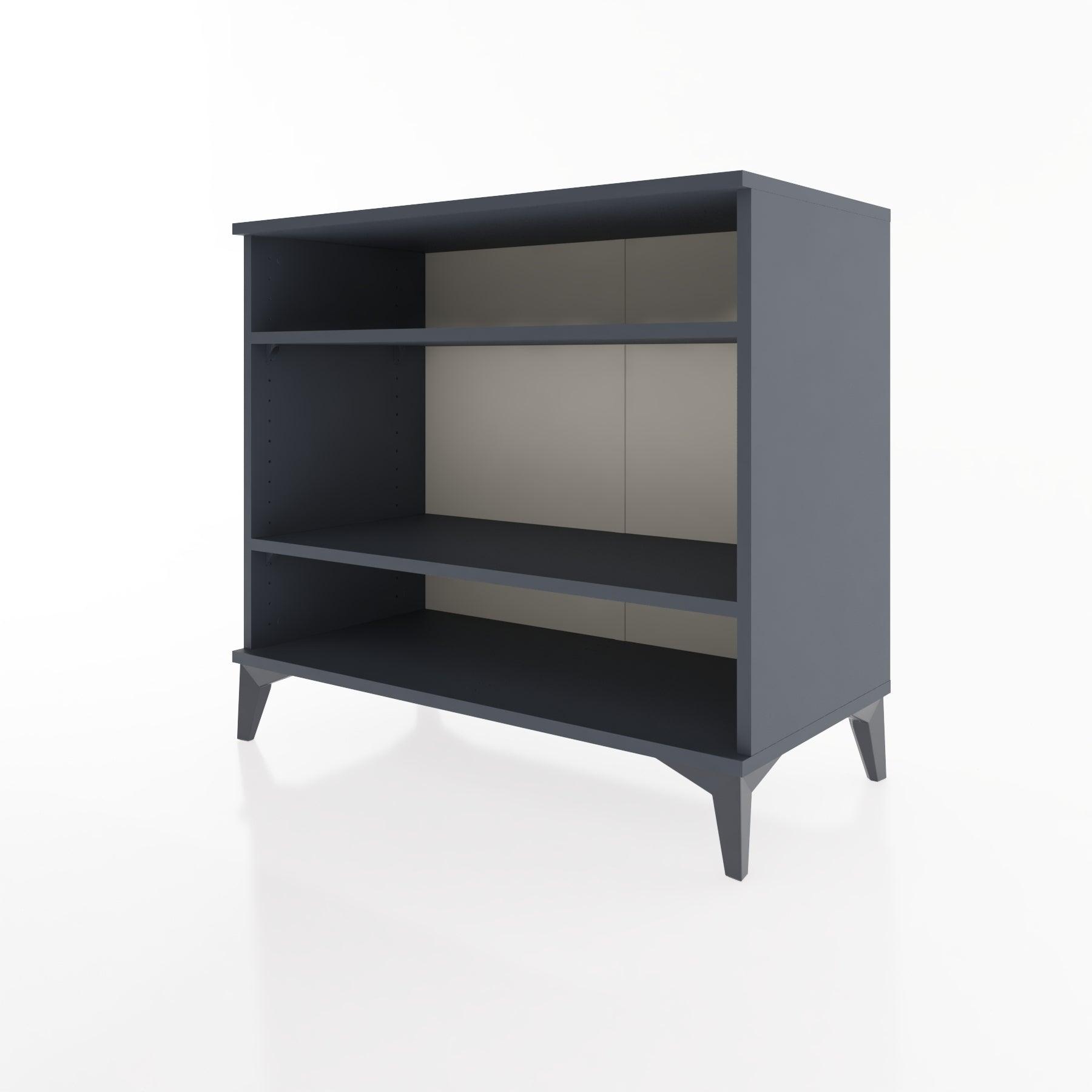Woodntry Modüler Şifonyer Antrasit 88x44x68 cm Raflı R67-2