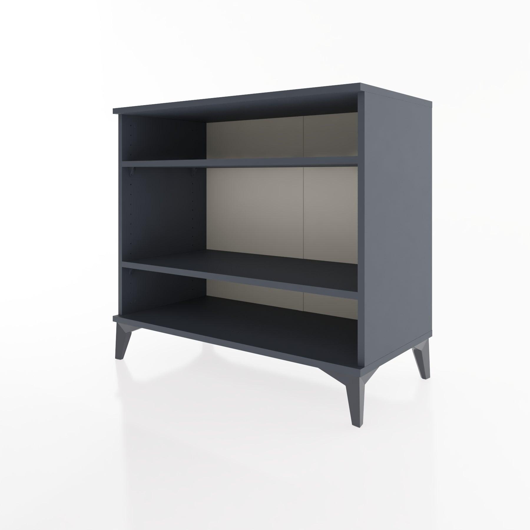 Woodntry Modüler Şifonyer Antrasit 88x44x68 cm Raflı R67-2