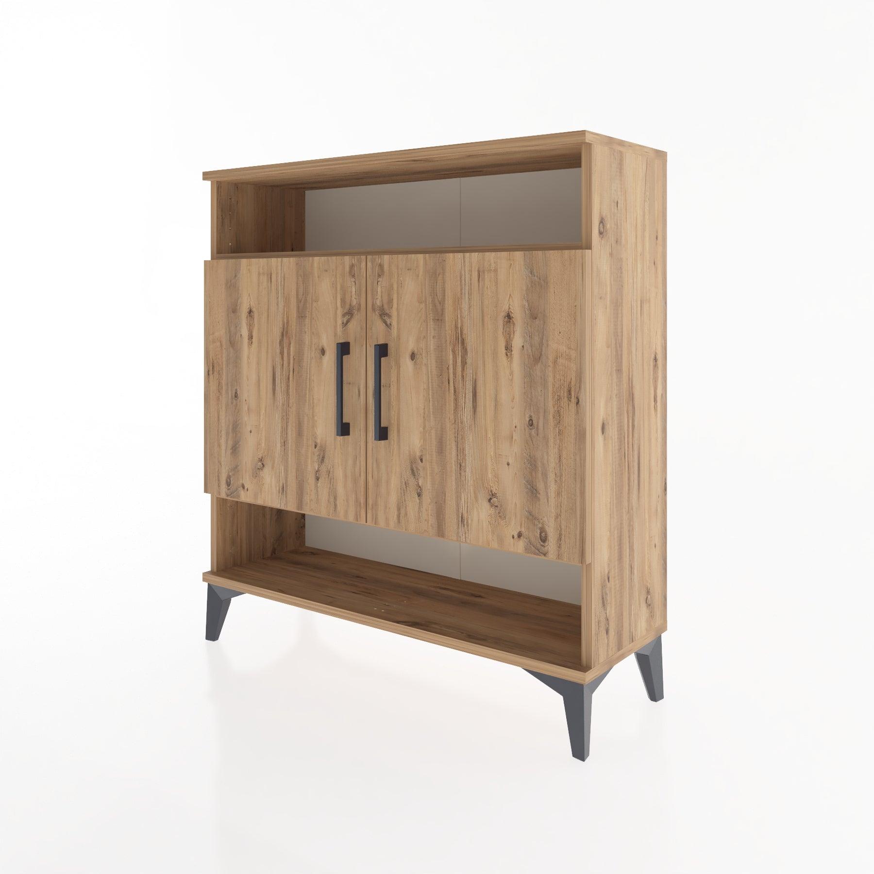 Woodntry Modular Dresser Pine 88x30x84 cm with Cover and Shelf KR67-3