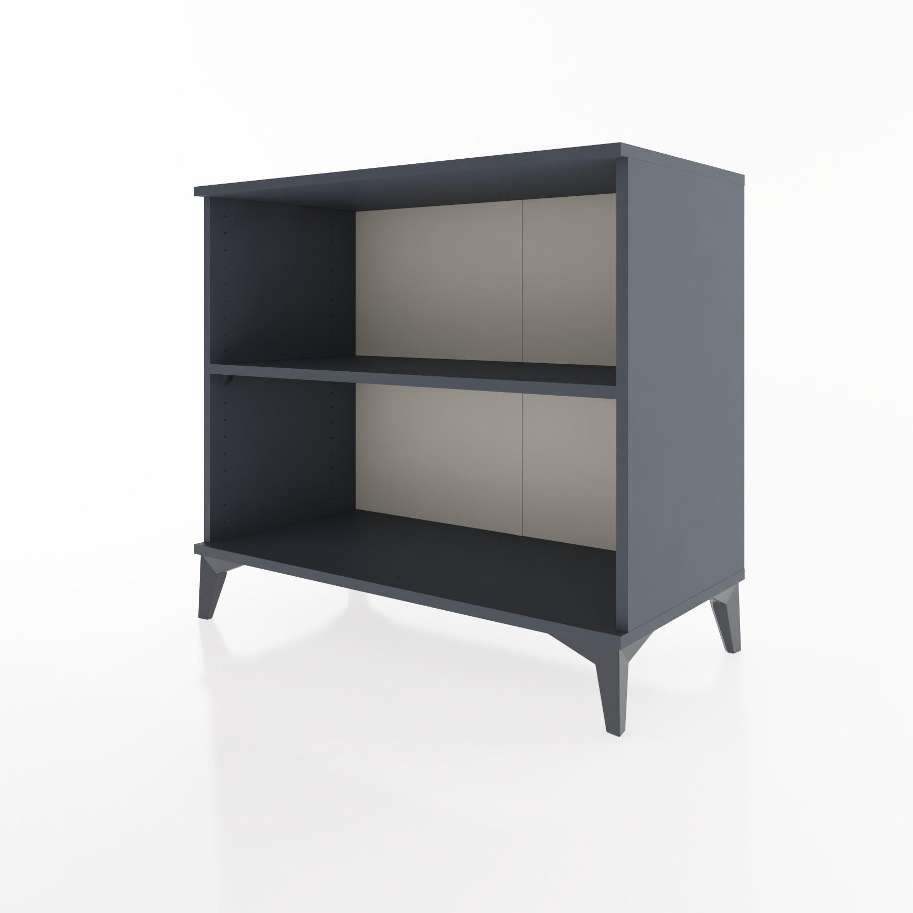 Woodntry Modüler Şifonyer Antrasit 88x44x68 cm Raflı R68-2