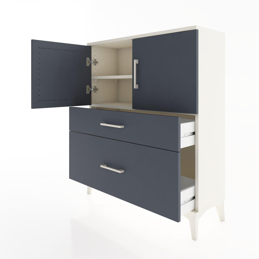 Woodntry Modüler Şifonyer Aytaşı 88x30x94 cm Kapaklı ve Çekmeceli KC11-1