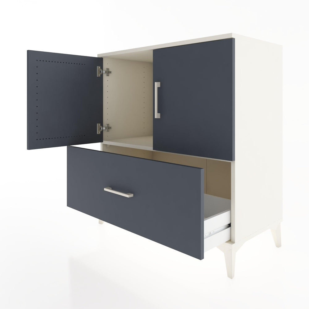 Woodntry Modüler Şifonyer Aytaşı 88x44x84 cm Kapaklı ve Çekmeceli KC48-1