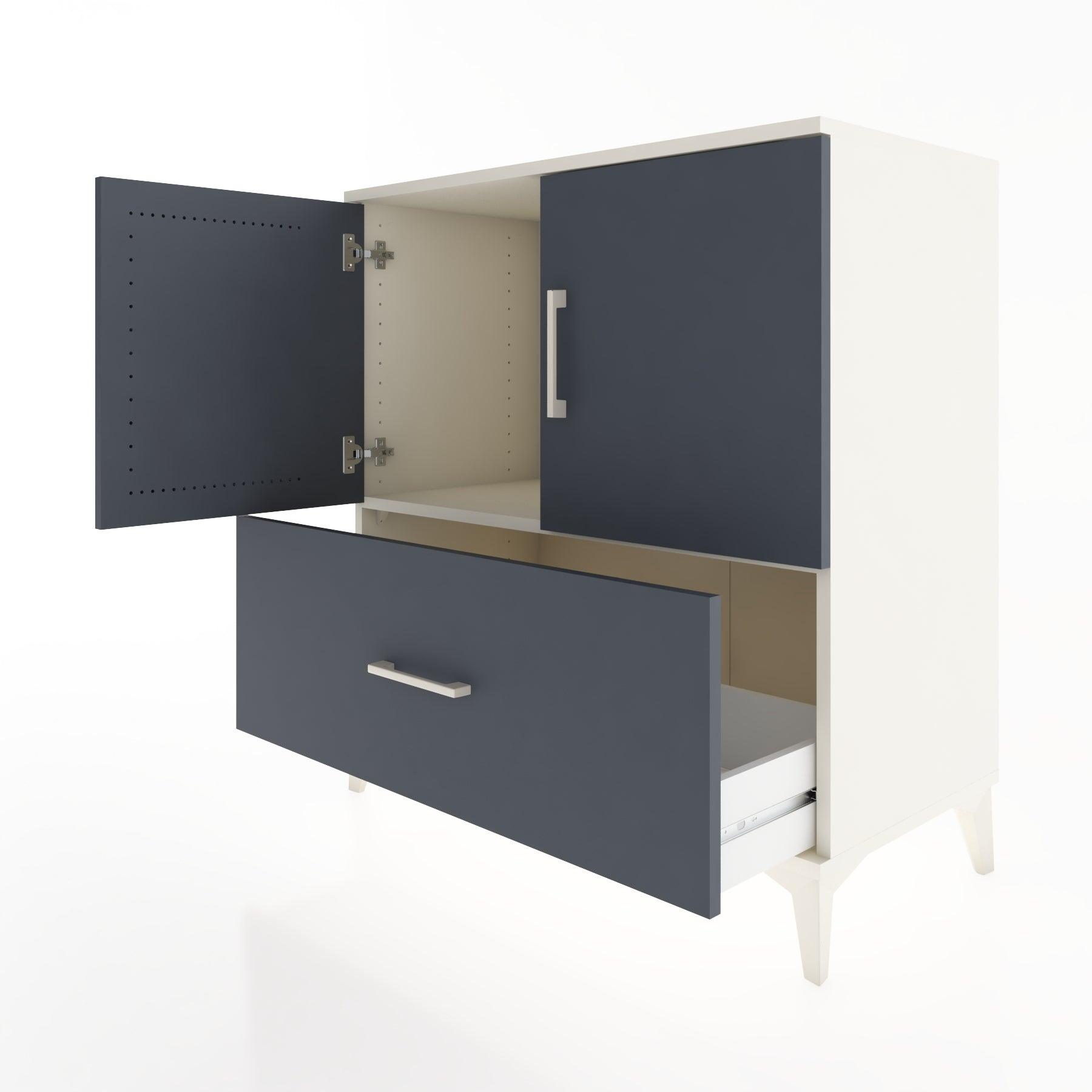 Woodntry Modular Dresser Moonstone 88x44x84 cm with Cover and Drawer KC48-1