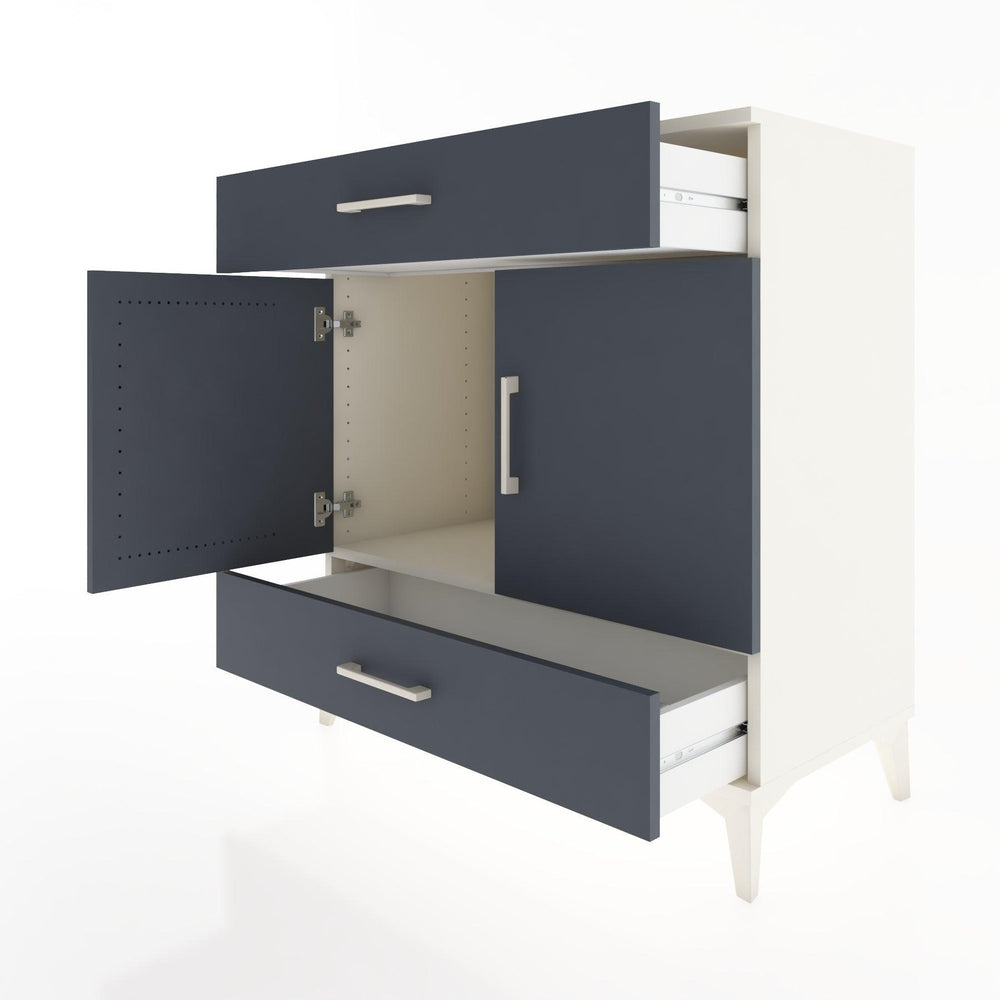 Woodntry Modular Dresser Moonstone 88x44x84 cm with Cover and Drawer KC60-1