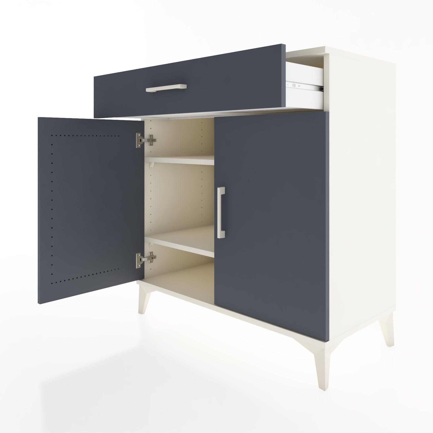 Woodntry Modular Dresser Moonstone 88x44x84 cm with Cover and Drawer KC79-1