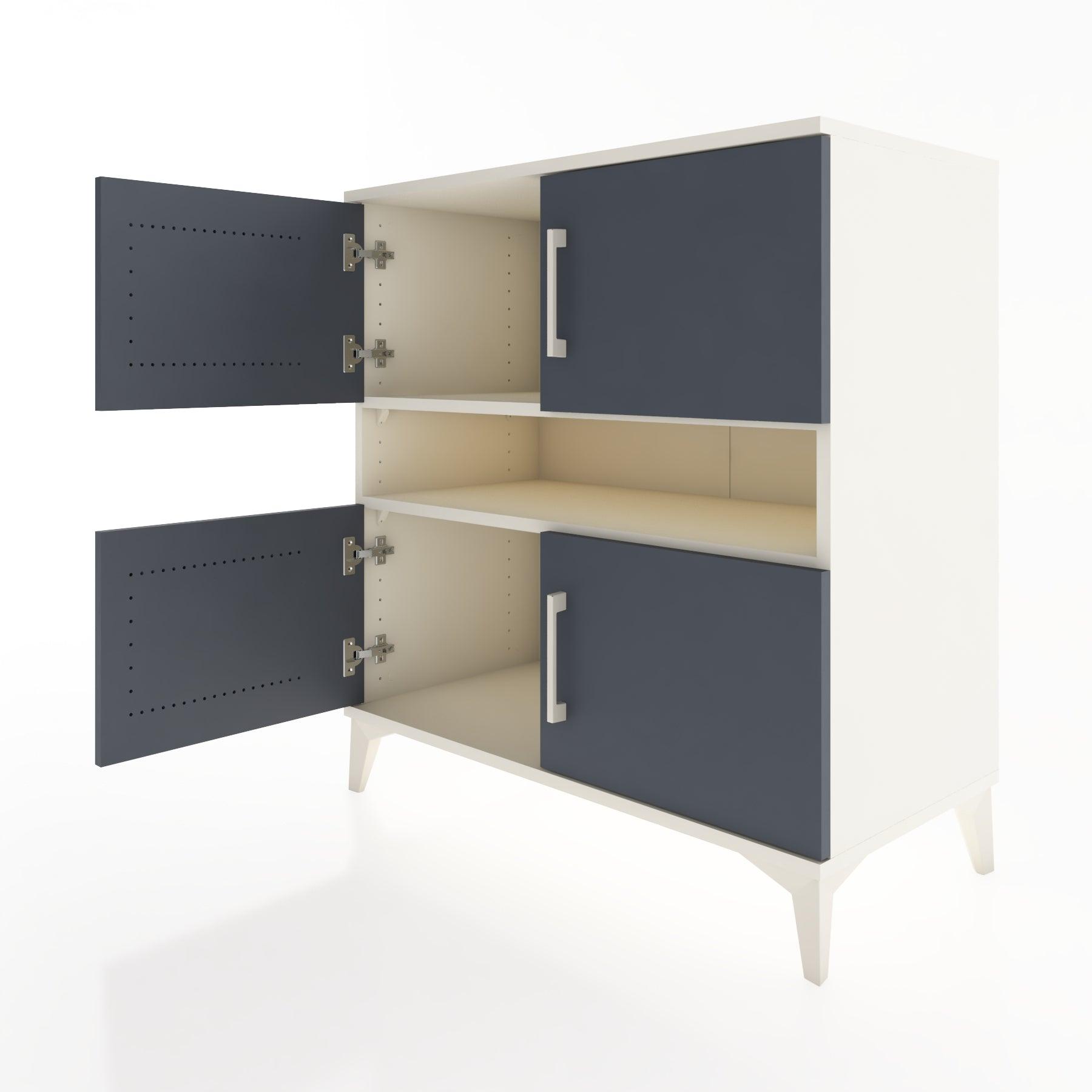 Woodntry Modular Dresser Moonstone 88x44x84 cm with Cover and Shelf KR104-1