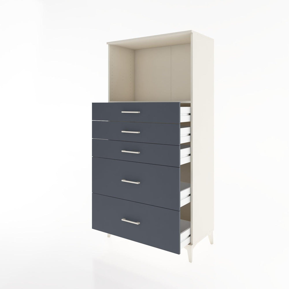 Woodntry Modular Cabinet Moonstone 88x44x170 cm with Drawers and Shelves CR46-1