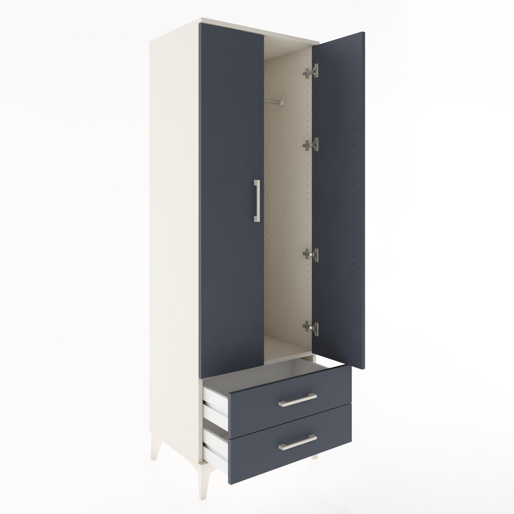 Woodntry Modüler Dolap Aytaşı 60x44x170 cm Kapaklı ve Çekmeceli KC29-1