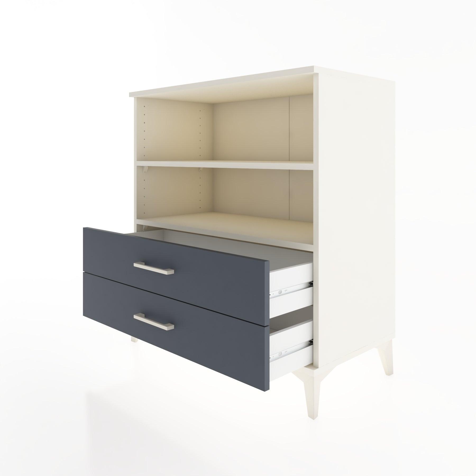 Woodntry Modüler Şifonyer Aytaşı 88x44x84 cm Çekmeceli ve Raflı CR16-1