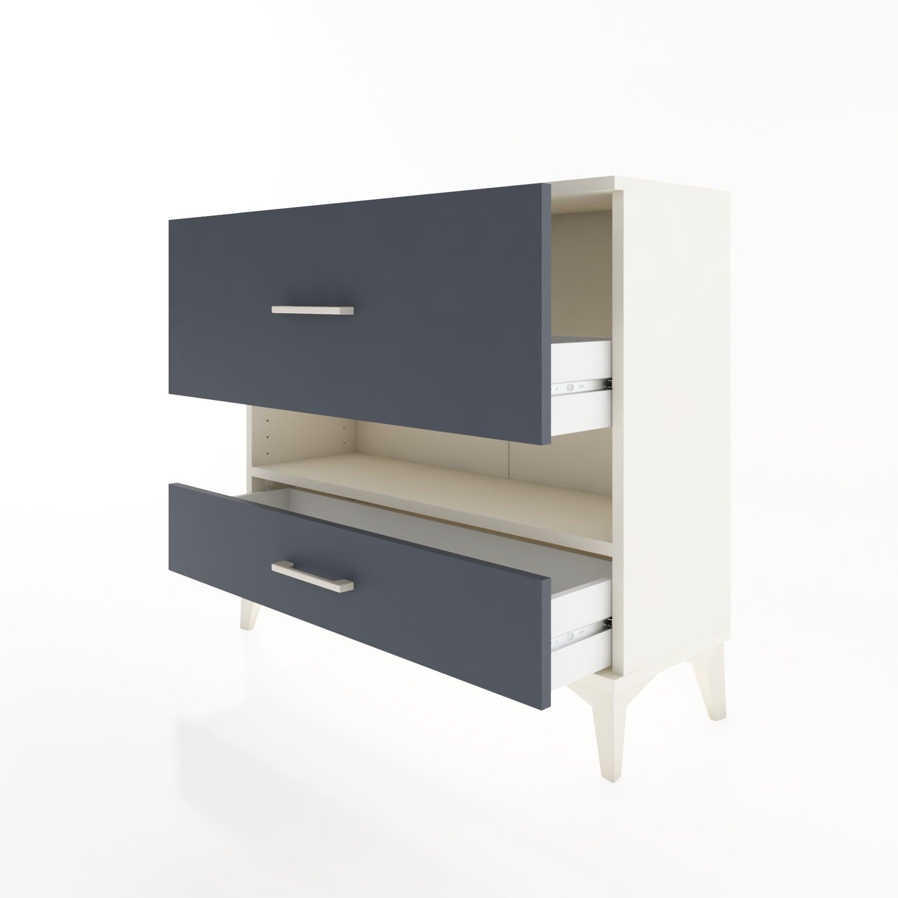 Woodntry Modüler Şifonyer İki Çekmeceli V10 88x30x68 cm Aytaşı - Woodntry