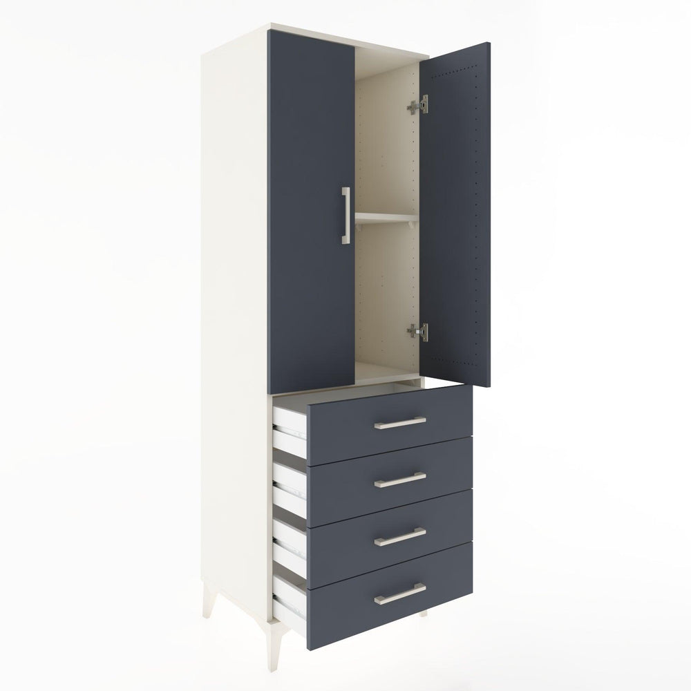 Woodntry Modular Cabinet Moonstone 60x44x170 cm with Doors and Drawers KC5-1