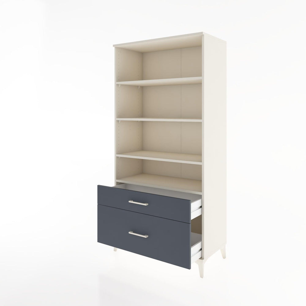 Woodntry Modular Cabinet Moonstone 88x44x170 cm with Drawers and Shelves CR43-1