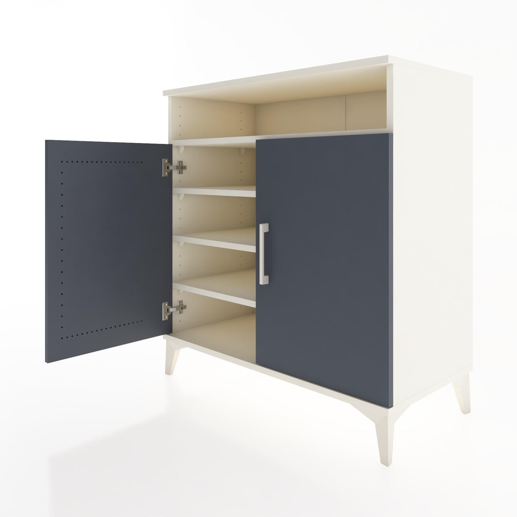 Woodntry Modular Dresser Moonstone 88x44x84 cm with Cover and Shelf KR82-1